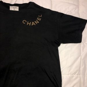 Vintage Short Sleeved High Neck Chanel T-Shirt